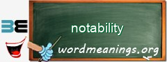 WordMeaning blackboard for notability